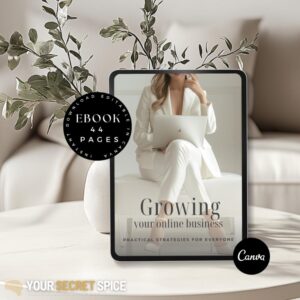 Ebook Growing Your Online Business I Canva I MRR