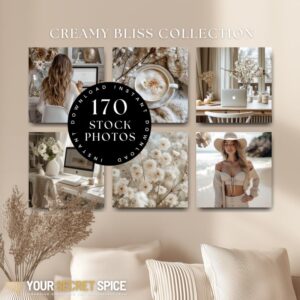 Creamy Bliss Lifestyle Stock Photos | Romantic White and Cream Images | MRR