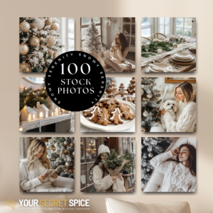 Snowy Serenity Photo Collection I 100 AI Generated Photos